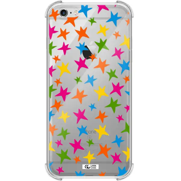 Colorful Stars Apple iPhone 6 plus Clear PC Case