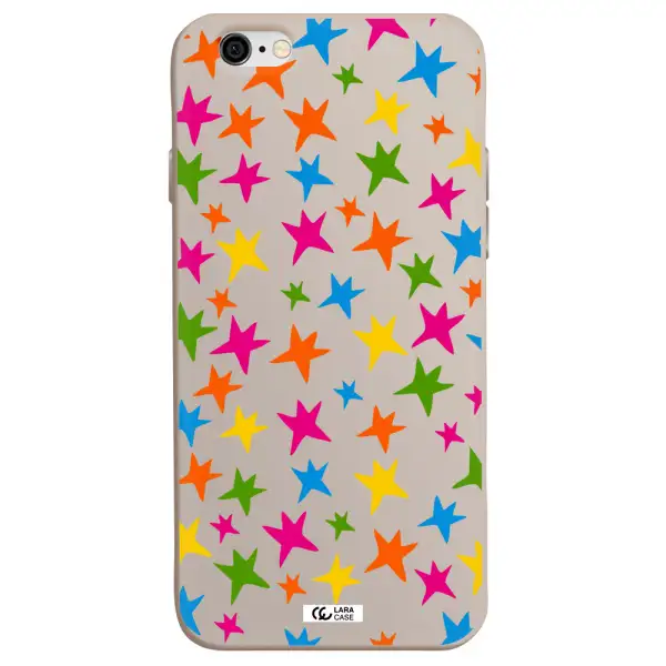 Colorful Stars Apple iPhone 6 Silicone Stone Case