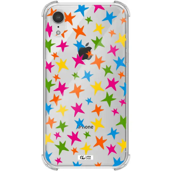 Colorful Stars Apple iPhone XR Clear PC Case