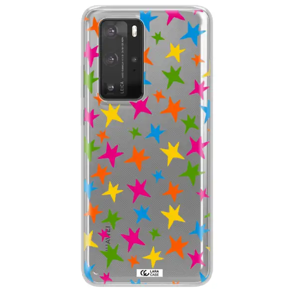 Colorful Stars Huawei P40 Pro Clear TPU Case