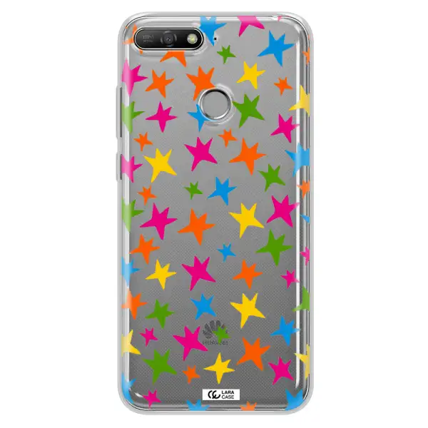 Colorful Stars Huawei Y6 Prime 2018 Clear TPU Case
