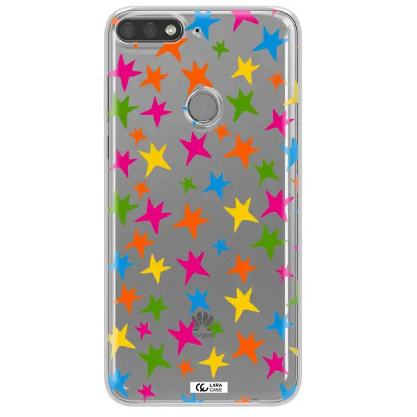 Colorful Stars Huawei Y7 Prime 2018 Clear TPU Case