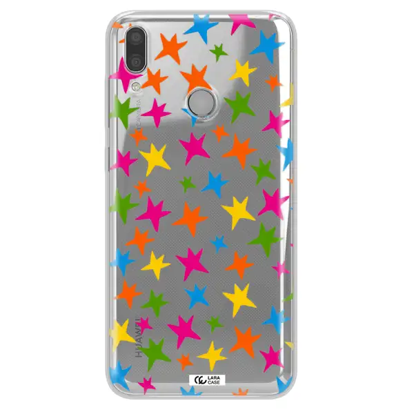 Colorful Stars Huawei Y9 2019 Clear TPU Case