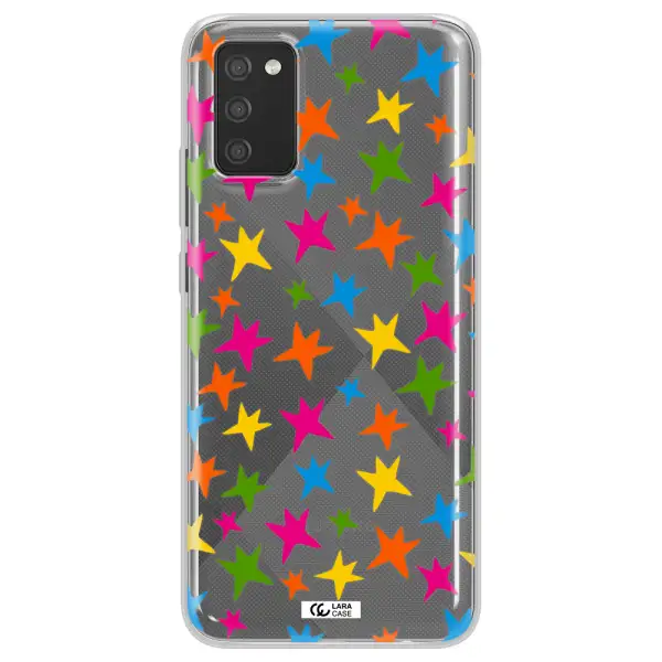 Colorful Stars Samsung A02S Clear TPU Case