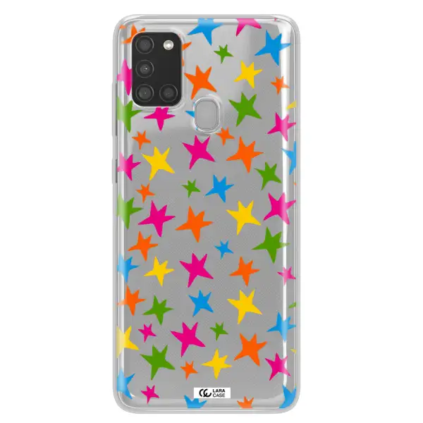 Colorful Stars Samsung A21S Clear TPU Case