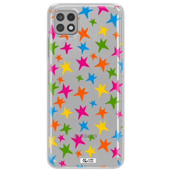 Colorful Stars Samsung A22 5g Clear TPU Case