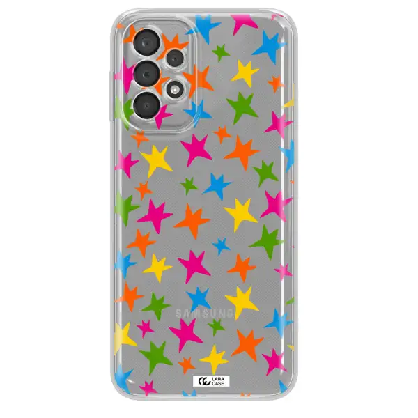 Colorful Stars Samsung A23 5G Clear Tpu Case