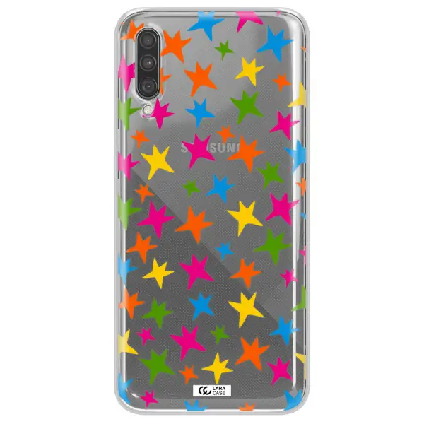 Colorful Stars Samsung A30S Clear TPU Case
