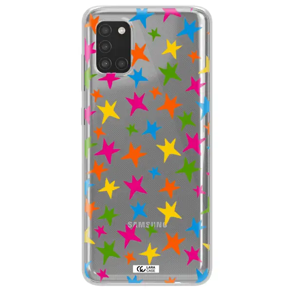 Colorful Stars Samsung A31 Clear TPU Case