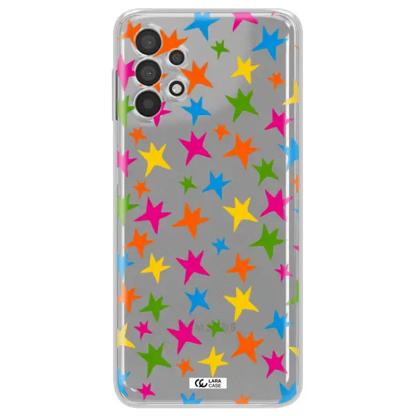 Colorful Stars Samsung A32 Clear TPU Case