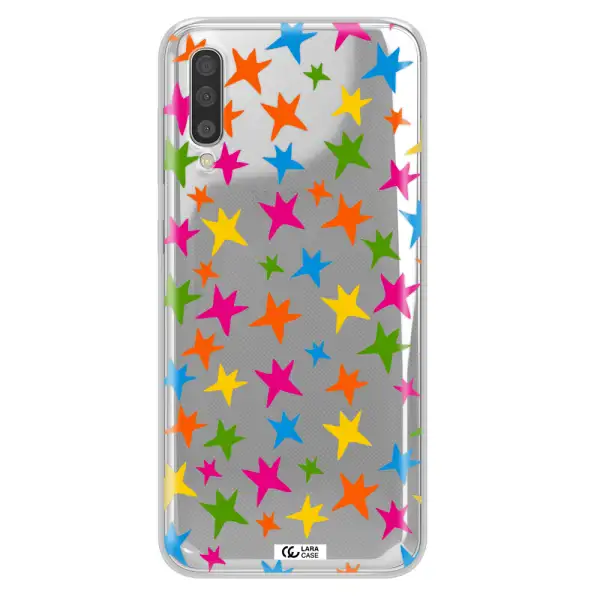 Colorful Stars Samsung A50 Clear TPU Case