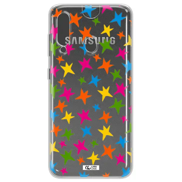Colorful Stars Samsung A60 Clear TPU Case