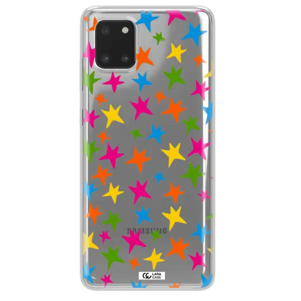 Colorful Stars Samsung A81 Clear TPU Case