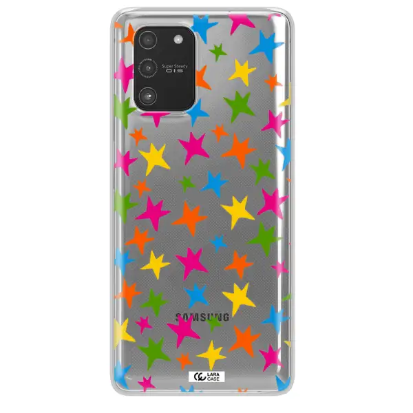 Colorful Stars Samsung A91 Clear TPU Case
