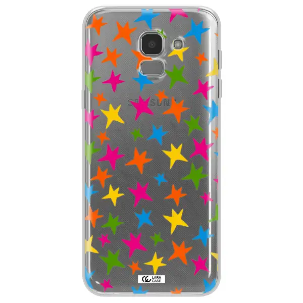 Colorful Stars Samsung J6 Clear TPU Case