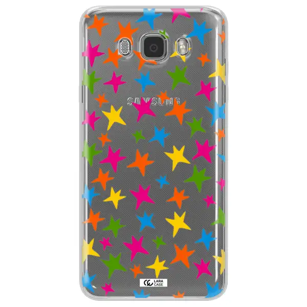 Colorful Stars Samsung J7 2016 Clear TPU Case