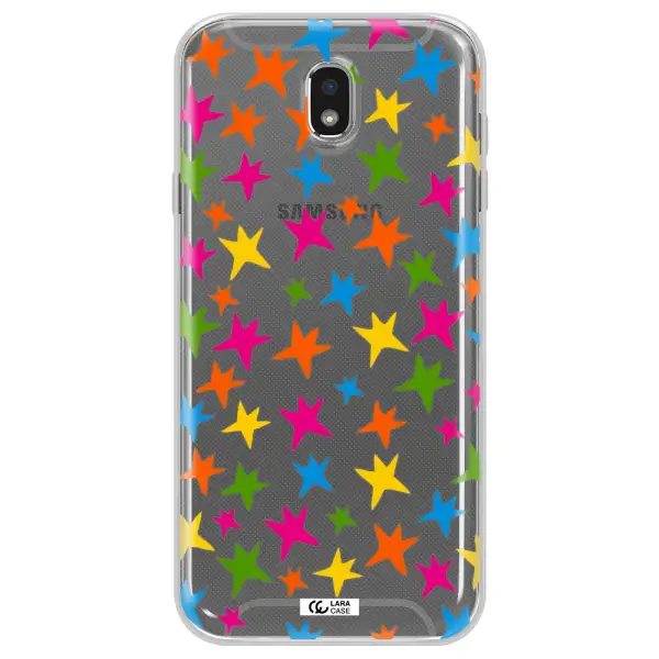 Colorful Stars Samsung J7 Pro Clear TPU Case