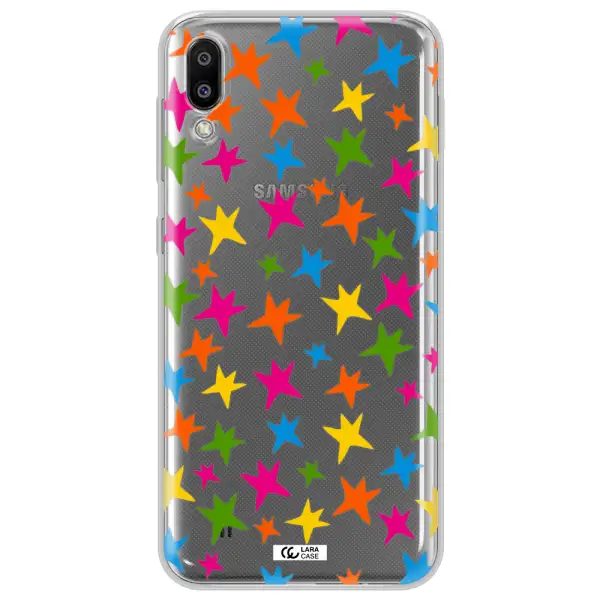 Colorful Stars Samsung M10 Clear TPU Case