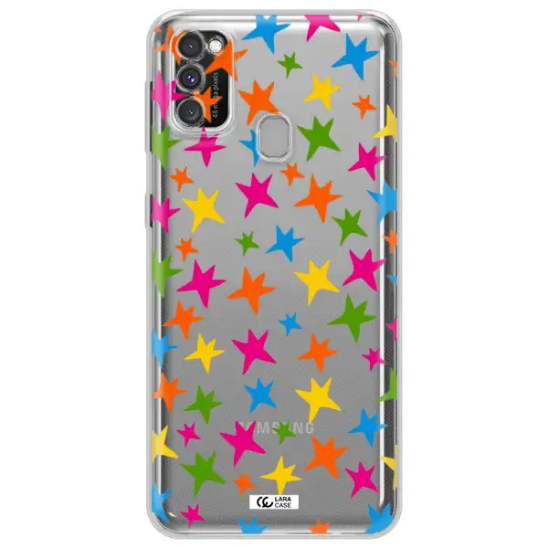 Colorful Stars Samsung M30S Clear TPU Case