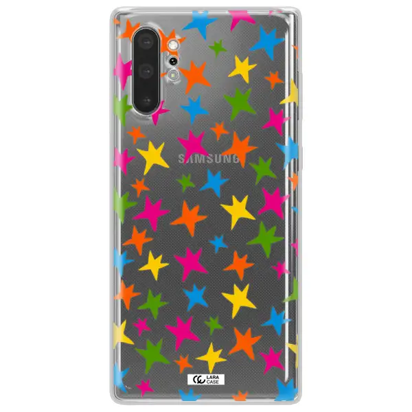Colorful Stars Samsung Note 10 Plus Clear TPU Case