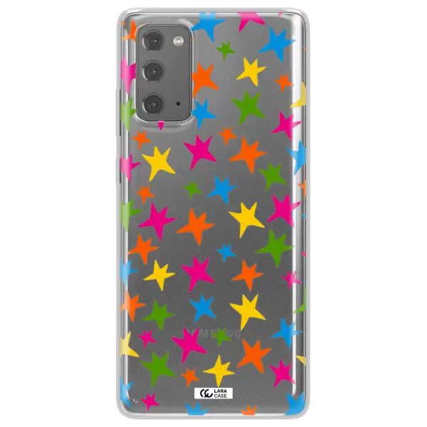Colorful Stars Samsung Note 20 Clear TPU Case