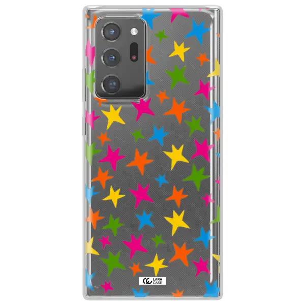 Colorful Stars Samsung Note 20 Ultra Clear TPU Case