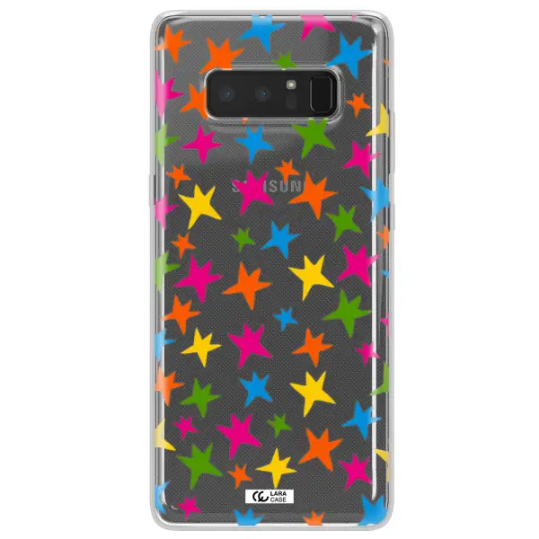 Colorful Stars Samsung Note 8 Clear TPU Case