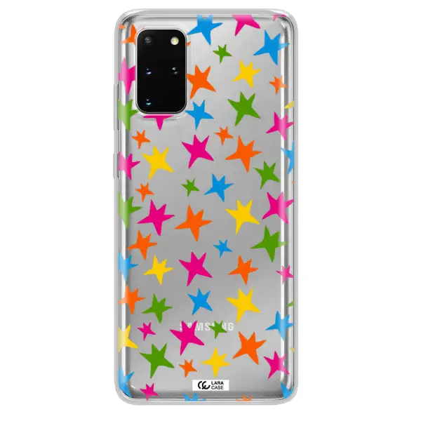 Colorful Stars Samsung S 20 Plus Clear TPU Case