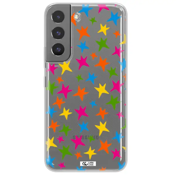 Colorful Stars Samsung S 22 Plus Clear TPU Case