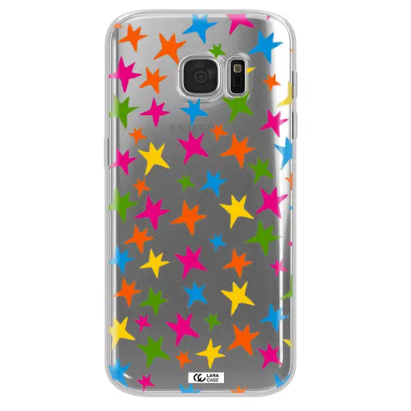Colorful Stars Samsung S 7 Clear TPU Case