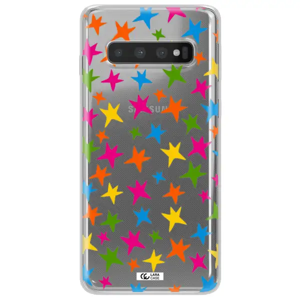 Colorful Stars Samsung S10 Clear TPU Case