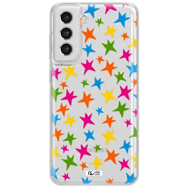 Colorful Stars Samsung S21 Fe Clear Tpu Case