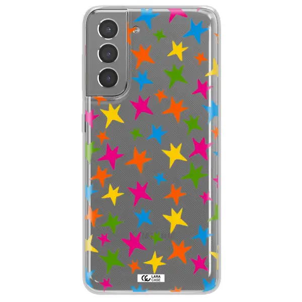 Colorful Stars Samsung S21 Plus Clear TPU Case