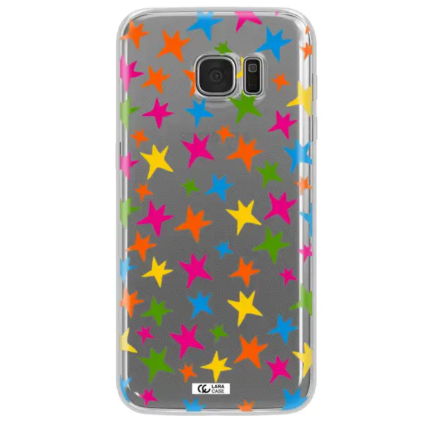 Colorful Stars Samsung S7 Edge Clear TPU Case