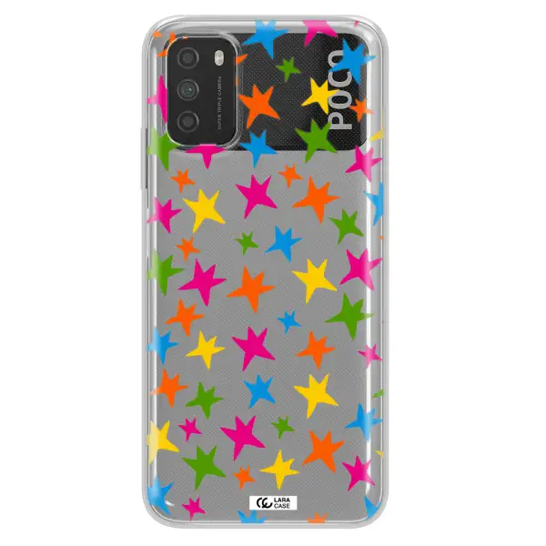 Colorful Stars Xiaomi Poco M3 Clear TPU Case