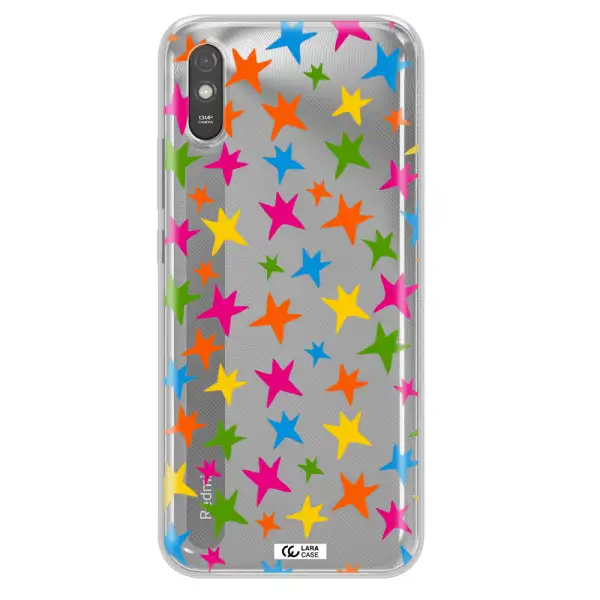 Colorful Stars Xiaomi Redmi 9A Clear TPU Case