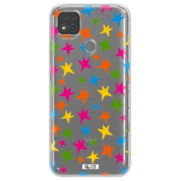 Colorful Stars Xiaomi Redmi 9C Clear TPU Case
