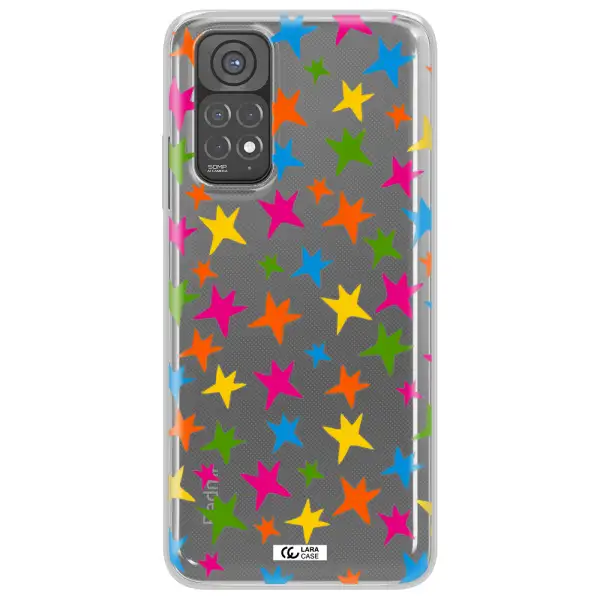 Colorful Stars Xiaomi Redmi Note 11 Clear TPU Case
