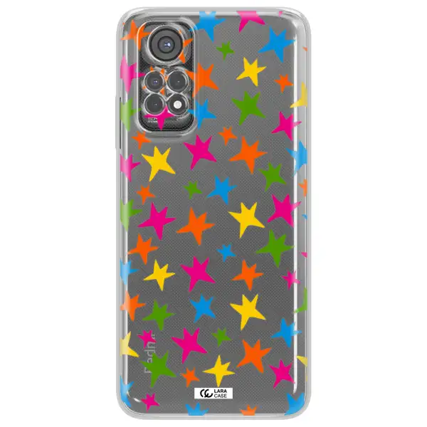 Colorful Stars Xiaomi Redmi Note 11S Clear Tpu Case