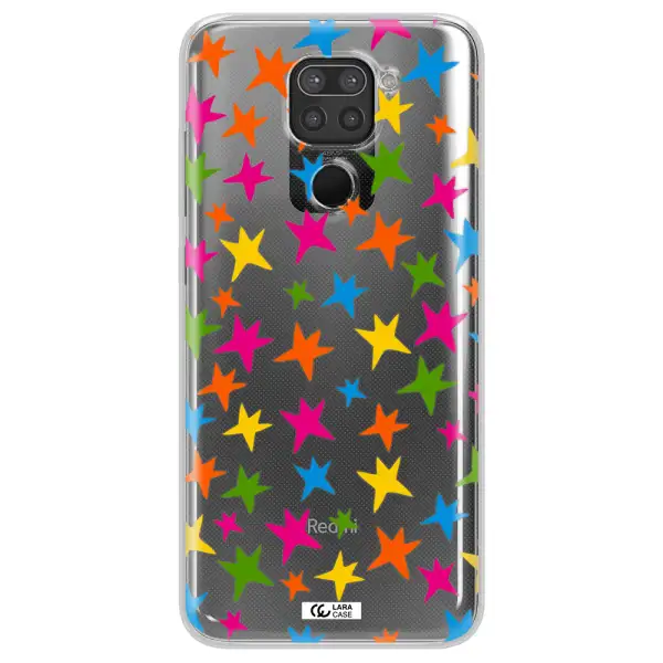 Colorful Stars Xiaomi Redmi Note 9 Clear TPU Case