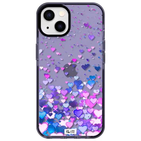 Watercolor Flying Hearts Apple iPhone 13 impact Lilac Case