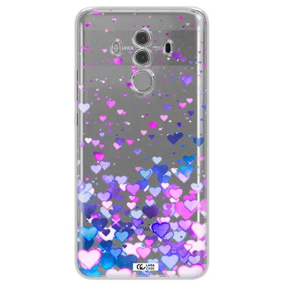 Watercolor Flying Hearts Huawei Mate 10 Pro Clear TPU Case