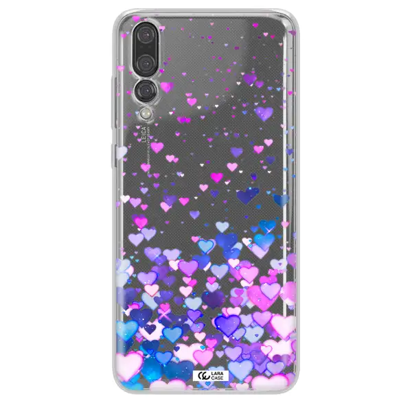 Watercolor Flying Hearts Huawei P20 Pro Clear TPU Case