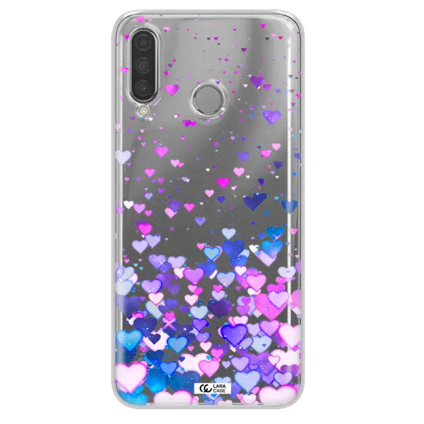 Watercolor Flying Hearts Huawei P30 Lite Clear TPU Case