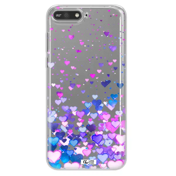 Watercolor Flying Hearts Huawei Y6 2018 Clear TPU Case