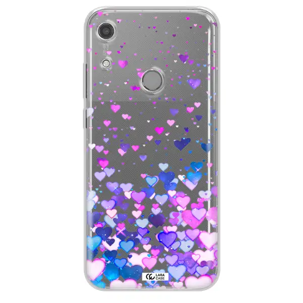 Watercolor Flying Hearts Huawei Y6S Clear TPU Case
