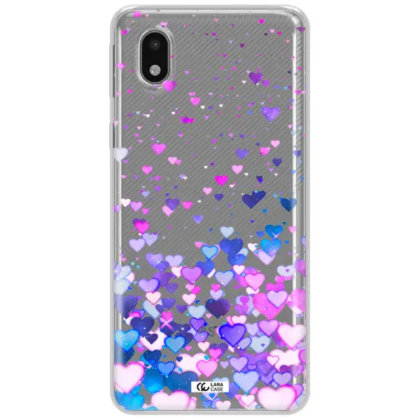 Watercolor Flying Hearts Samsung A01 Core Clear Tpu Case