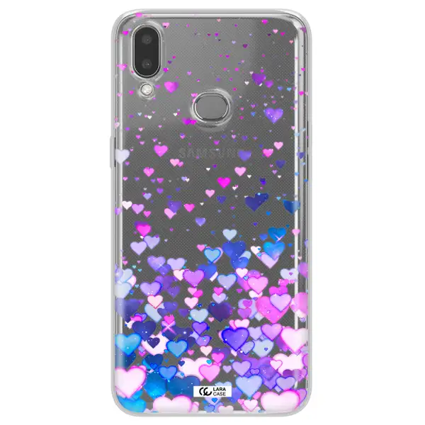 Watercolor Flying Hearts Samsung A10S Clear TPU Case
