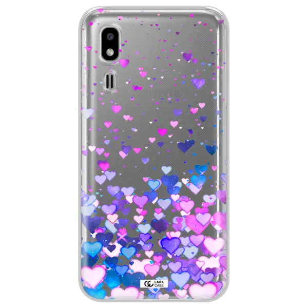 Watercolor Flying Hearts Samsung A2 Core Clear TPU Case