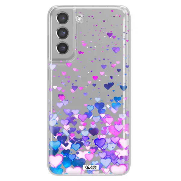 Watercolor Flying Hearts Samsung A21 Fe Clear TPU Case